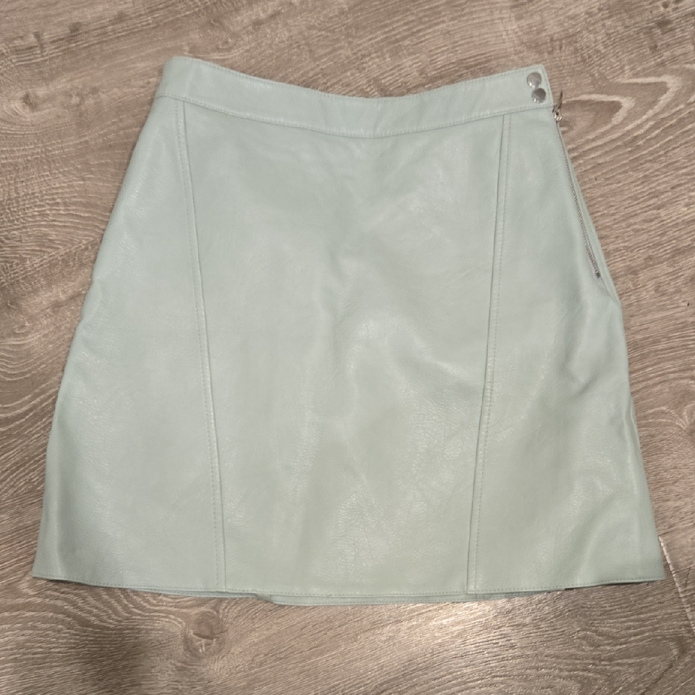 Zara Light Green Mini Skirt